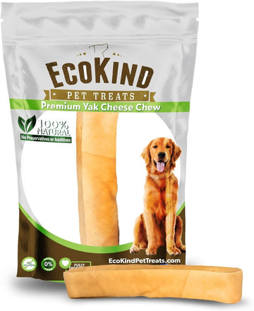 EcoKind Monster Himalayan Yak Cheese Dog Chew, XL Dog Chews, Rawhide Free, Dog Chew Stick for Aggressive Chewers, Indoors Outdoor Use, Healthy Dog Treats, Made in The Himalayas - XL Large (Pack of 1)