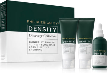 Philip Kingsley | Density Discovery Collection | Hair Thickening Shampoo, Conditioner And Scalp Density Serum | Set For Thinning, Fine, Flat, Thin Hair And Hair Loss | X3 Set | 200Ml, 170Ml, 65Ml