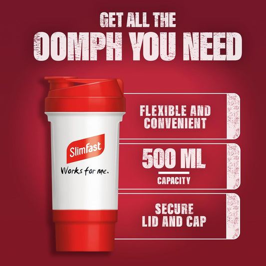 Slimfast Leak Proof Shaker Bottle With Storage Compartment, 500 Ml