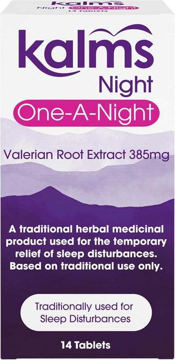Kalms Night One-A-Night 14 Tablets - Traditional Herbal Medicinal Product Used For The Temporary Relief Of Sleep Disturbances. One Tablet A Night Dose