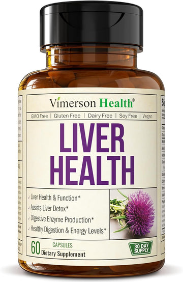 Liver Cleanse Detox & Repair - Artichoke Extract Liver Health Formula for Liver Detox - Liver Supplement with Milk Thistle, Turmeric, Ginger, Dandelion, Zinc & more for Optimal Liver Support. 60 pills