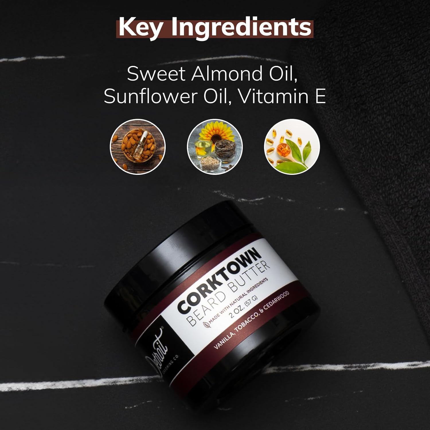 Detroit Grooming Co. Beard Butter For Men | Softens, Thickens & Hydrates With Safflower Oil & Shea Butter | Ironwood Scent, 2Oz : Beauty & Personal Care