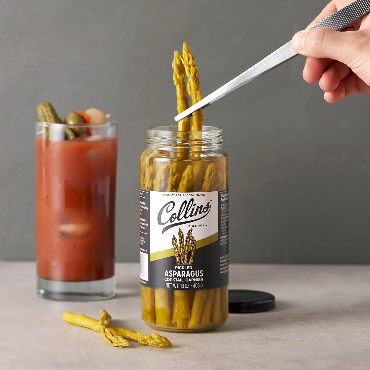 Collins Gourmet Pickled Green Beans | Premium Condiment Garnish for Cocktails, Bloody Mary, Salads, 12oz : Movies & TV