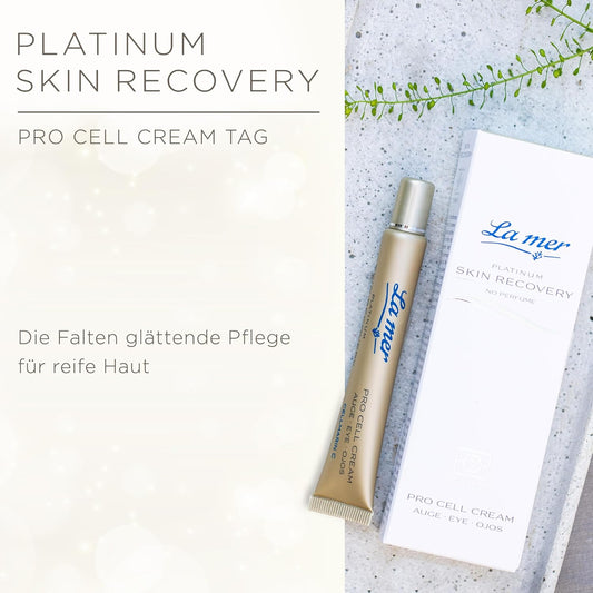 La Mer Platinum Skin Recovery Pro Cell Cream Eye - Intensive Eye Cream To Delay Skin Ageing - Ideal Eye Care For Dark Circles And Puffiness - Suitable For All Skin Types - 15 Ml