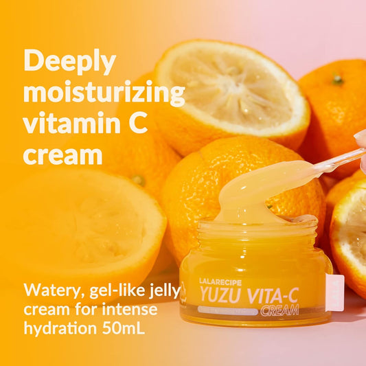 Yuzu Vita C Face Cream | Korean Skincare Illuminating Moisturizer For Dark Spots & Radiant Skin With Niacinamide | Hydrating Daily Face Cream With Vitamin C (1.69 Fl Oz)