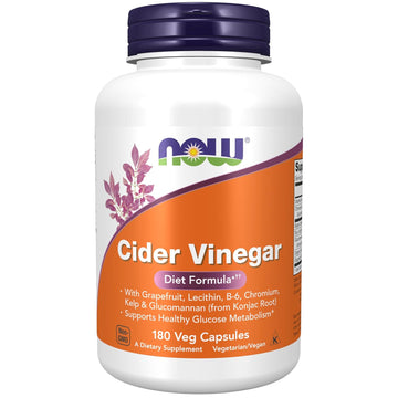 Now Cider Vinegar, 180 Veg Capsules, Foods