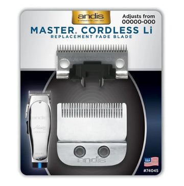 Andis Master Cordless Li Replacement Fade Blade, Carbon Steel Size 00000-000, 1 count, silver : Beauty & Personal Care