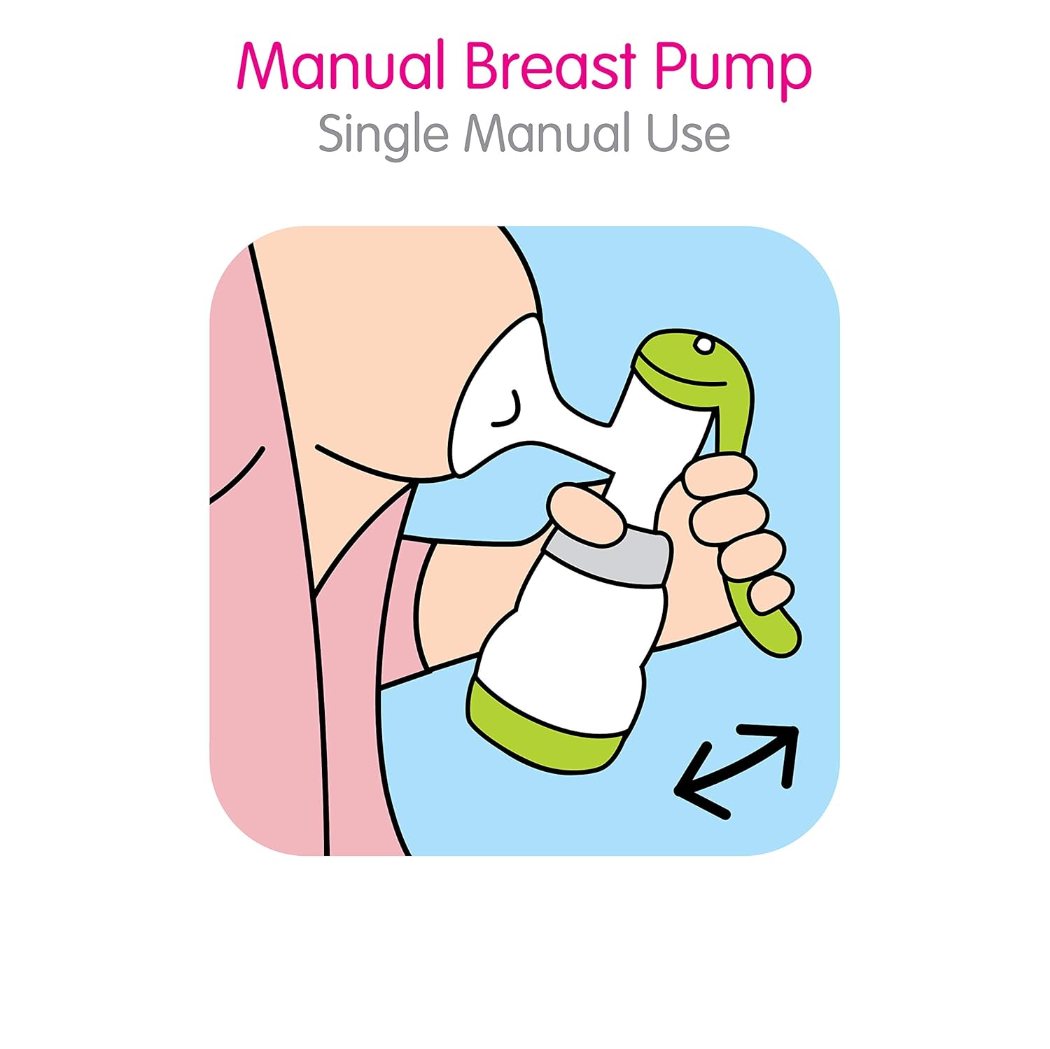 Mam Manual Breast Pump Portable Breast Pump With Easy Start Anti-Colic Baby Bottle Includes 2 Bottle Nipples 1-Count Green One Size : Baby