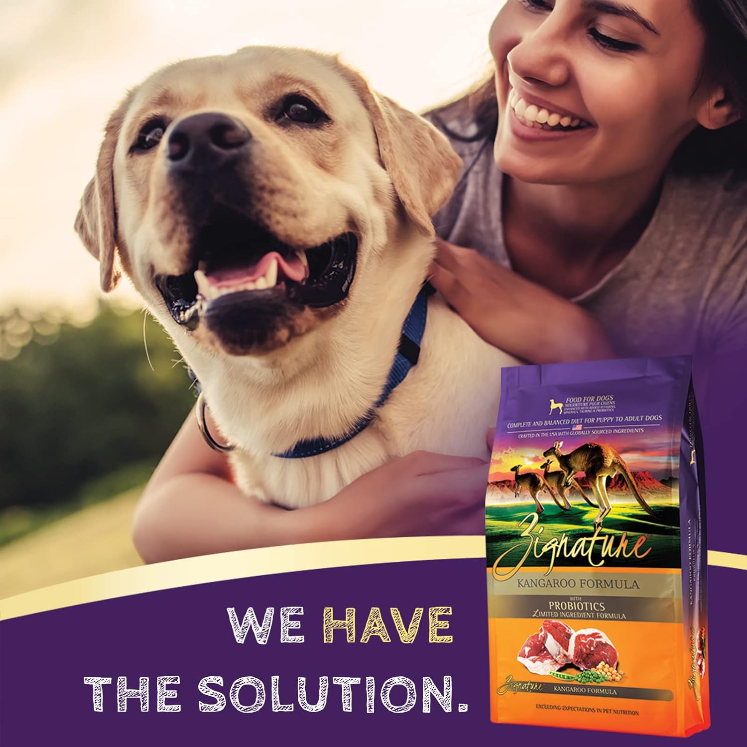 Zignature Kangaroo Limited Ingredient Formula Dry Dog Food 4lb : Pet Supplies