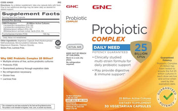 Gnc Probiotic Complex - 25 Billion Cfus (30 Capsules)