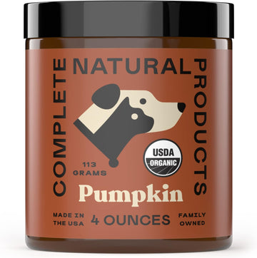 Complete Natural Products Organic Pumpkin Powder For Pets - 4Oz - Pure Organic Pumpkin Powder