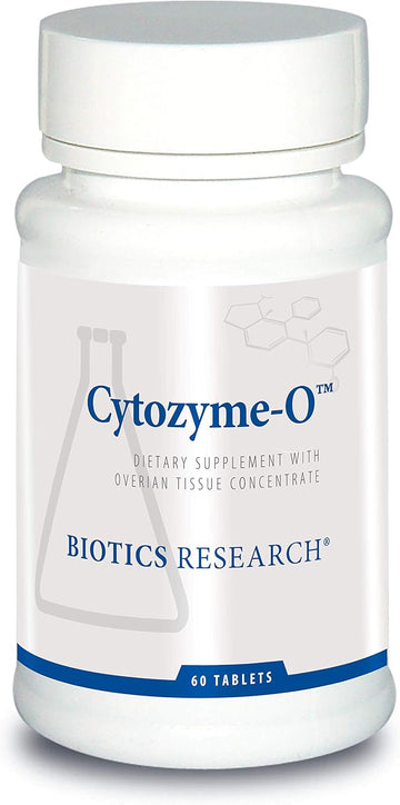 Biotics Research Cytozyme O Raw Bovine Ovarian Tissue, Supports Female Health, Sod, Catalase, Potent Antioxidant Activity, 60 Tablets
