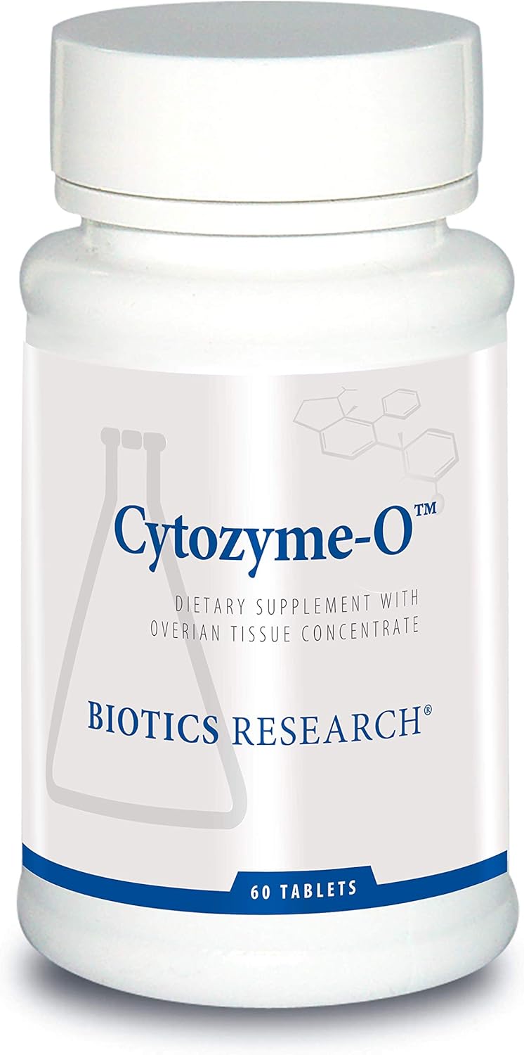 Biotics Research Cytozyme O Raw Bovine Ovarian Tissue. Supports Female Health, Sod, Catalase, Potent Antioxidant Activity, 60 Tablets