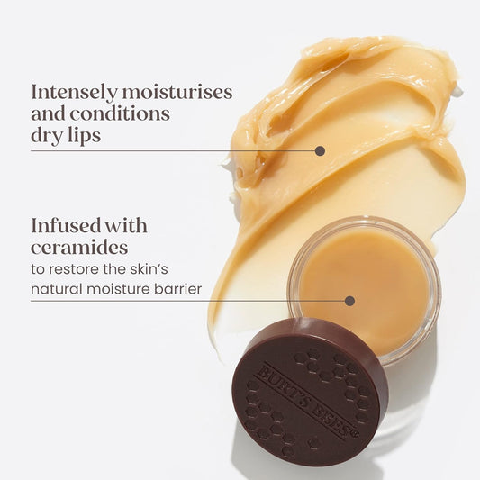 Burt'S Bees Lip Mask & Scrub Bundle - Overnight Treatment With Ceramides, Lip Exfoliator With Sweet Honey Crystals