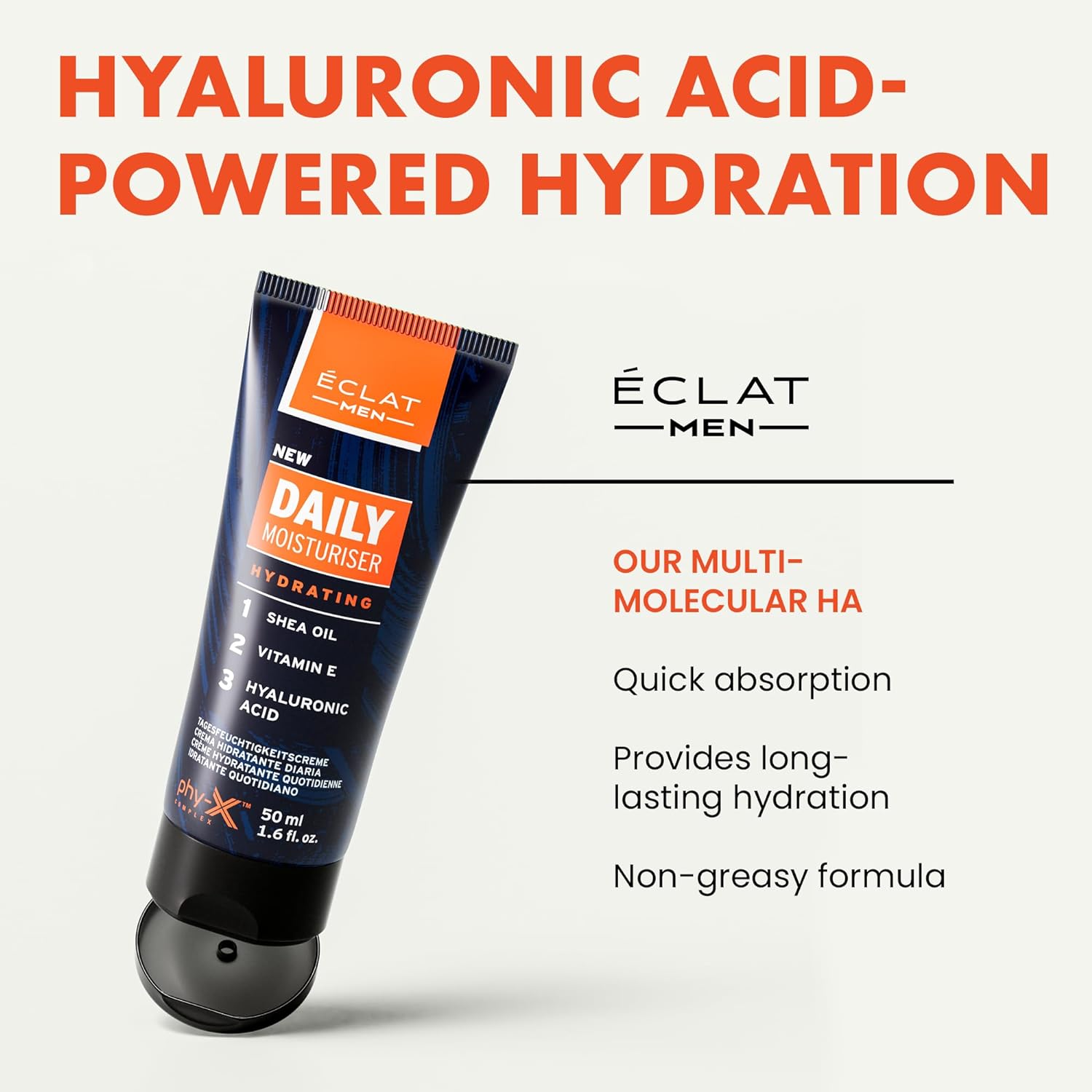 Men's Face Moisturizer - Men’s Anti-Ageing Facial Moisturiser - HA Cream - Boosts Elasticity, Collagen, Moisture - Men Skin Care, Mens Face Moisturizer, Mens Face Cream, Mens Anti Aging Face Cream : Beauty & Personal Care
