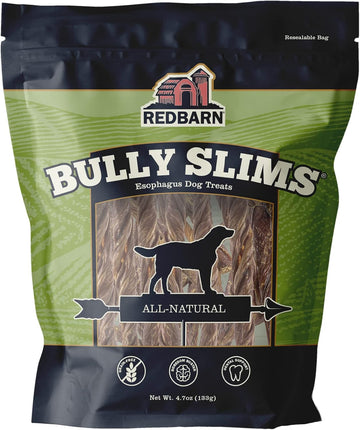 Redbarn Natural Bully Slims Beef Chews For Dogs - 4.7 Oz (Case Of 10 Bags) - Natural, Grain-Free, Highly Palatable, Highly Digestible Esophagus Treats