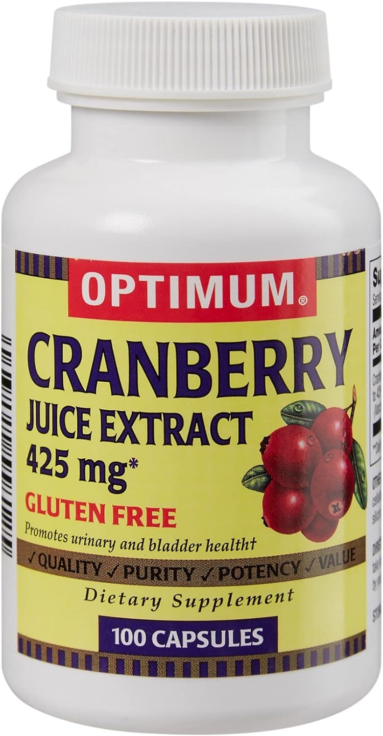 Optimum Cranberry Powder, 425 mg Strength Capsule, Cranberry Flavor, Magno - Humphries, 43292055812 - Bottle of 100 Capsules : Health & Household