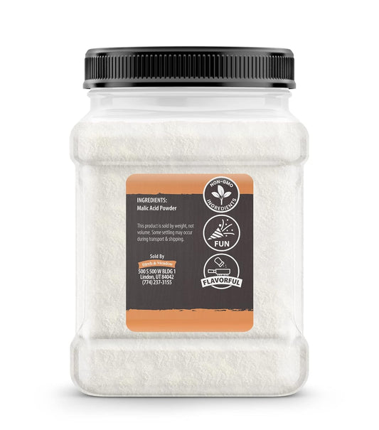 Birch & Meadow Malic Acid Powder, Flavor Enhancer, Sour Candies (2.5 Pounds)