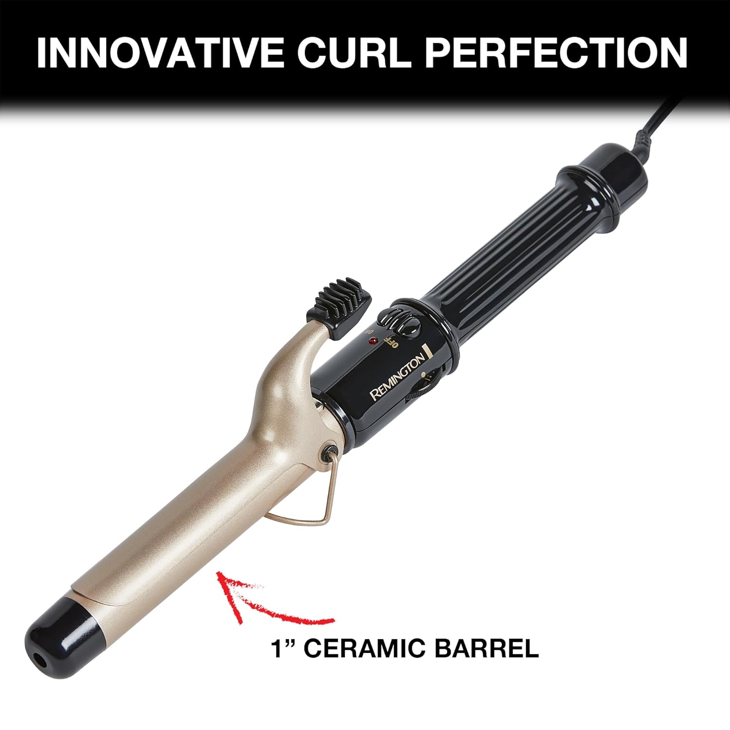 Remington Style Therapy 1” Curling Iron, Lasting Curls. : Beauty & Personal Care