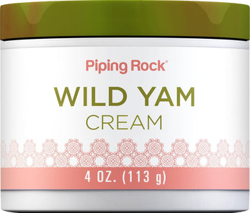Piping Rock Wild Yam Cream | 4 oz | for Skin | Non GMO, Gluten Free