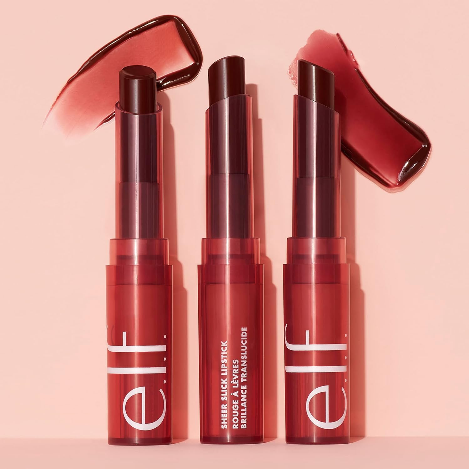 e.l.f. Sheer Slick Lipstick, Hydrating Lipstick For Sheer Color With A Shiny Finish, Infused With Vitamin E, Vegan & Cruelty-free, Black Cherry