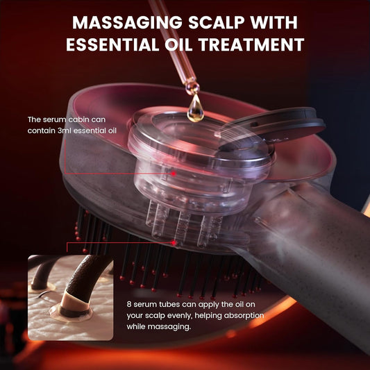 Breo Scalp3 Scalp Massaging Brush, Shiatsu Hair Scalp Massager With Ipx7 Waterproof, Cordless Electric Massager For Scalp & Hair, Portable Massager For Head, Deep Massage At Home For Muscle Relax