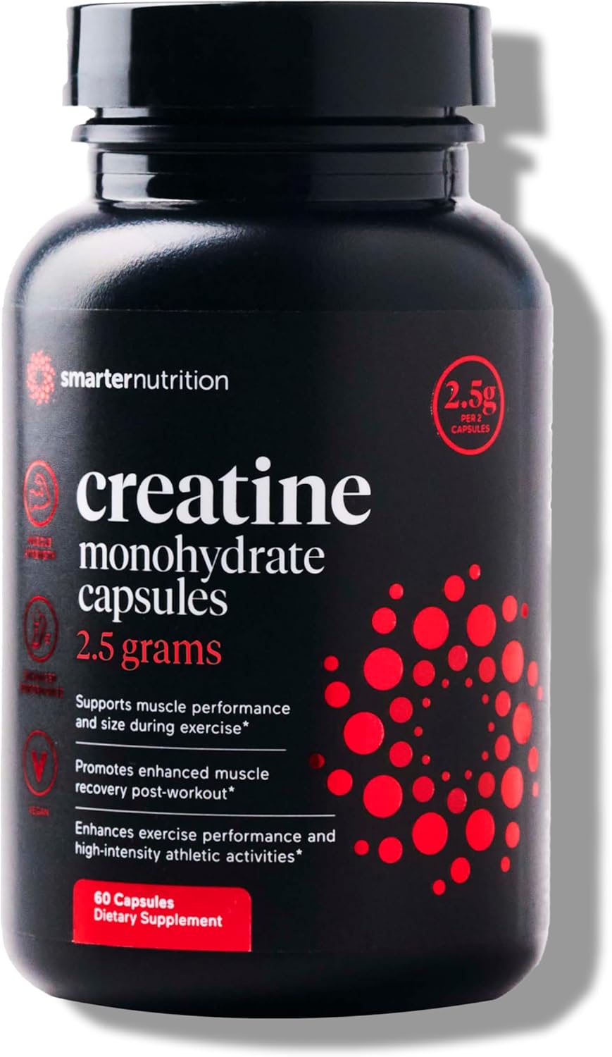 Smarternutrition Creatine Monohydrate Powder, 5000Mg (5G) Per Serving - Creatine Powder For Women & Men, Unflavored, Pre-Workout & Post Workout Support For Muscle Mass & Hydration [100 Servings]