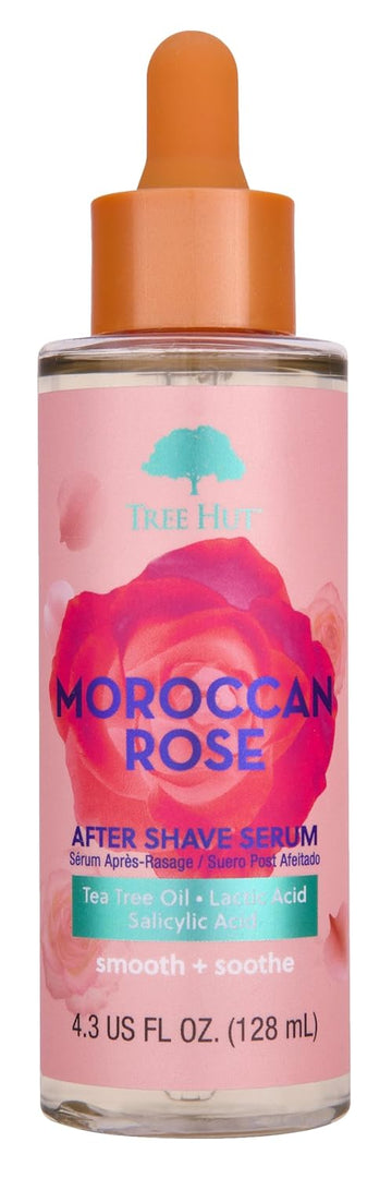 Tree Hut Moroccan Rose After Shave Serum | Helps Keep Skin Smooth & Soothed After Shaving, Sensitive, 4 Fl Oz