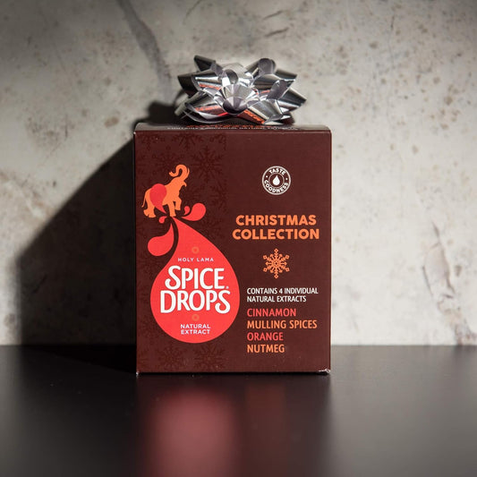 Spice Drops Christmas Spice Collection - With Cinnamon, Orange, Mulling Spices And Nutmeg Spice Drops – Great Taste Award Winning Christmas Spices Gift Set (4 X 5 Ml Bottles)
