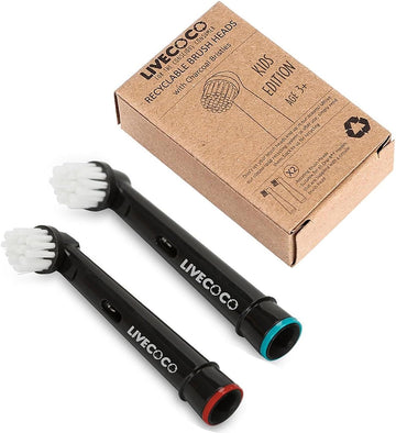 Livecoco Recyclable Oral-B Compatible Toothbrush Heads For Kids - Uk Based Eco Friendly Small Business - Junior Brush Heads