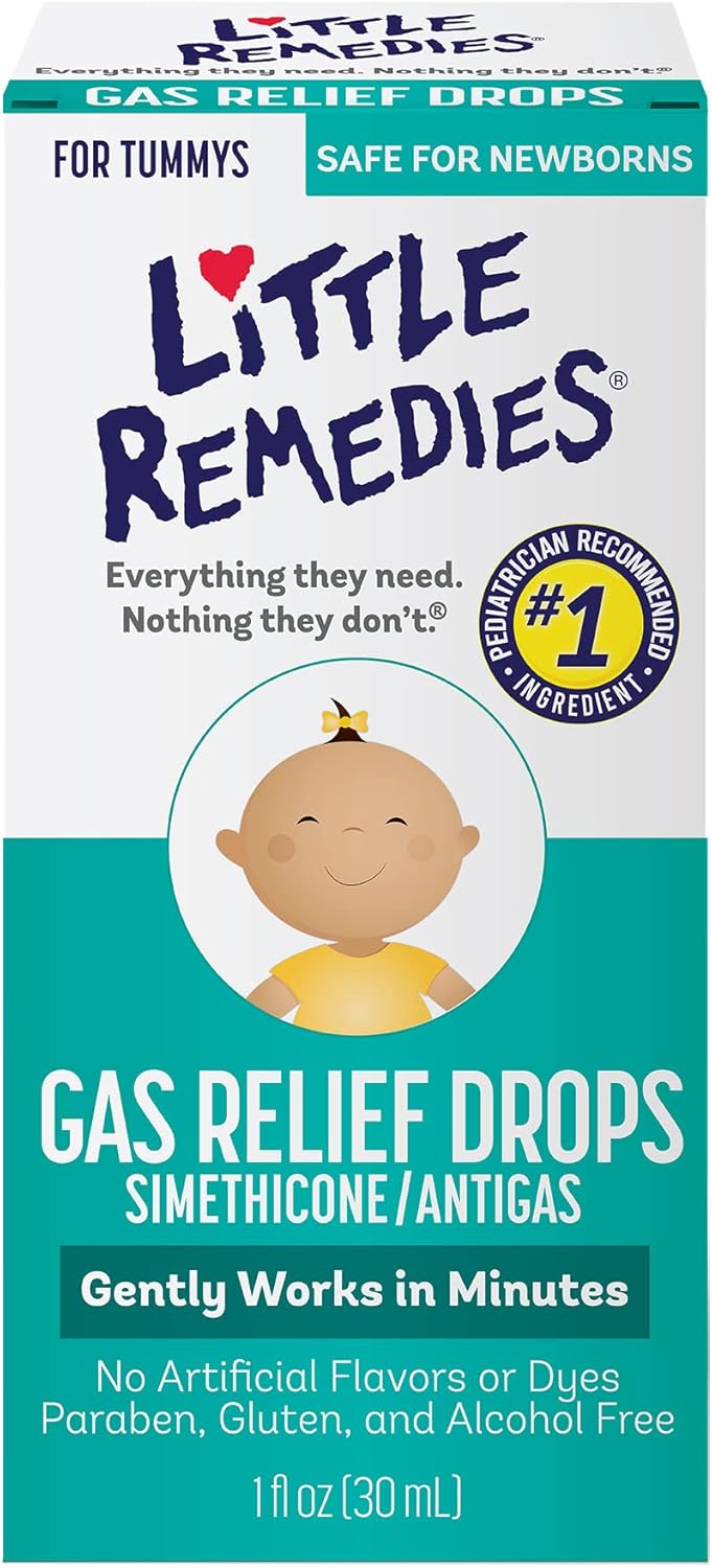 Little Remedies Gas Relief Drops, 1 Fl Oz & Ezy Dose Kids Oral Syringe, 10 Ml Bundle