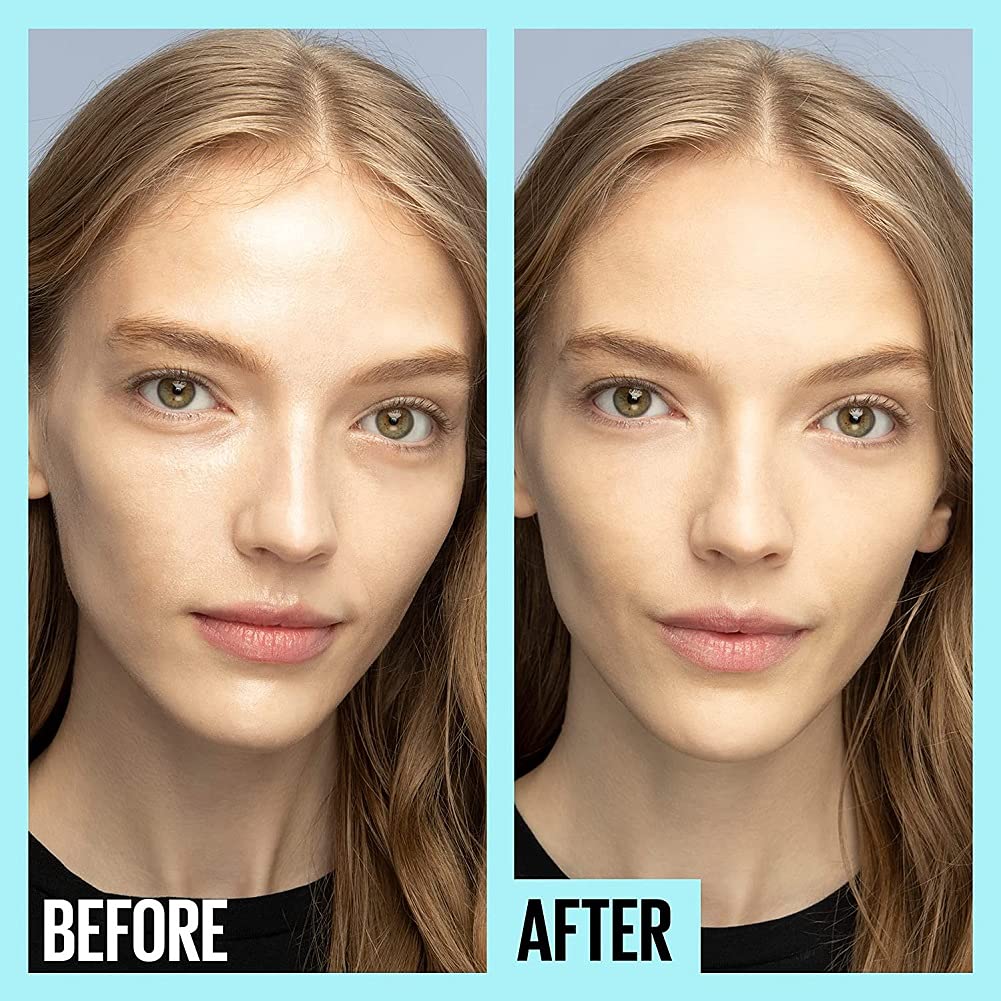 Maybelline Fit Me Matte + Poreless Mattifying Face Primer Makeup With Sunscreen, Broad Spectrum Spf 20, 16Hr Wear, Shine Control, Clear, 1 Count : Beauty & Personal Care