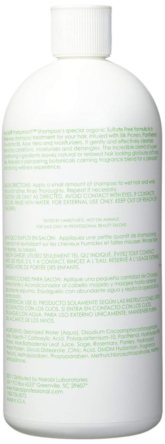 Nairobi Pampersoft Shampoo (32 Oz. / Liter) : Shampoo Plus Conditioners : Beauty & Personal Care