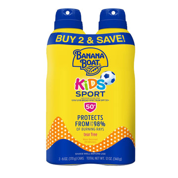Banana Boat Kids Sport Sunscreen Spf 50, 9.5Oz | Family Size, Oxybenzone Free