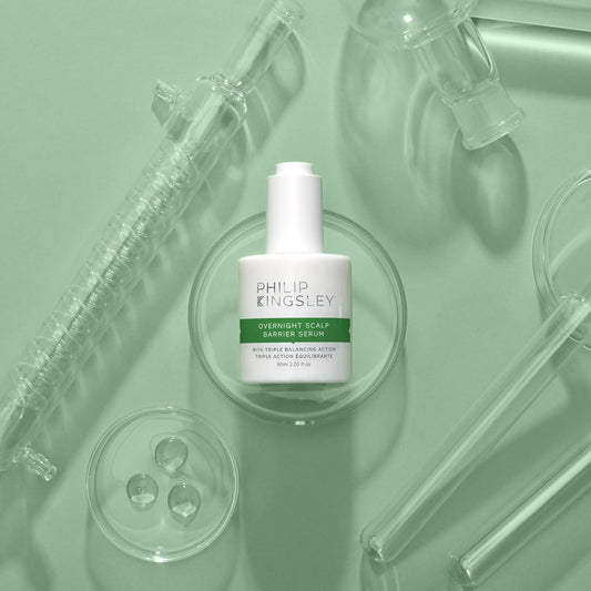 Philip Kingsley | Overnight Hydrating Hair Scalp Barrier Serum | Hydration Treatment For Dry, Itchy, Flaky, Oily Scalps | Triple Balancing Action, Scalp Care Products With Aloe Vera | 60Ml