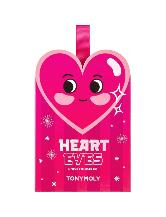 Tonymoly 6 Pc Assorted Hydrogel Eye Mask Set, Heart Eyes Ornament - Reduce Fine Lines, Wrinkles, Dark Circles, Moisturizing, Nourishing - Collagen, Hyaluronic Acid, Retinol