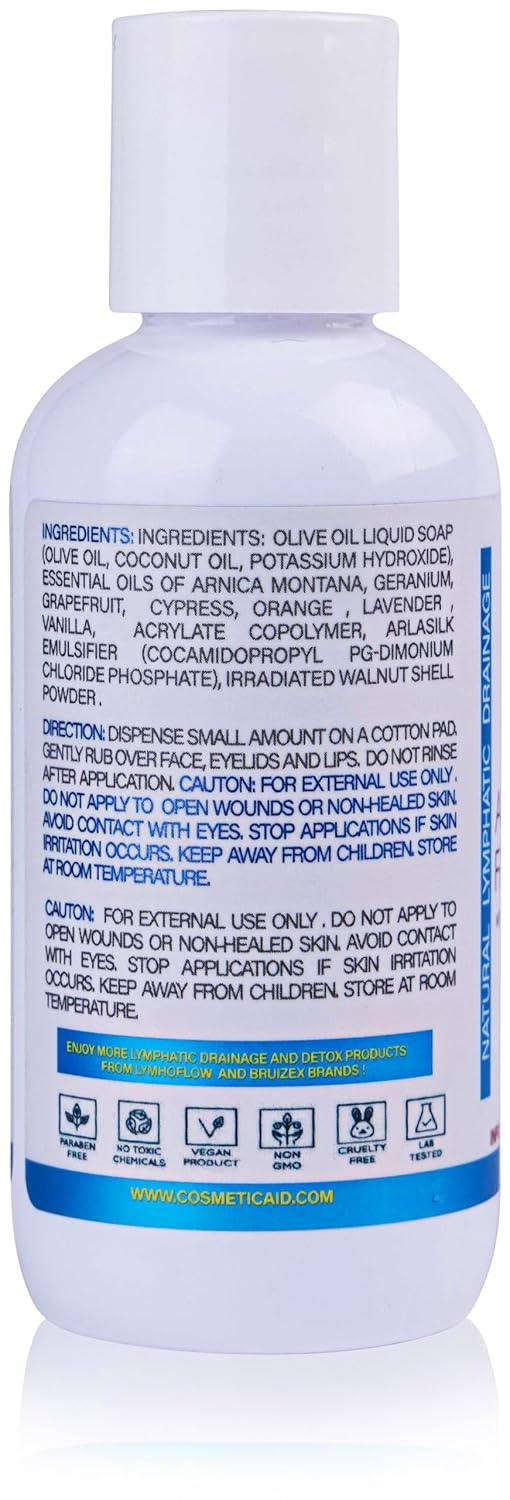 Arnica Facial Scrub, Exfoliating Face Wash For Natural Lymphatic Drainage, Face Cleanser With Soothing Arnica Montana, Exfoliator For Sensitive Skin, Acne, Blackheads, Lymph Health, 4 Oz