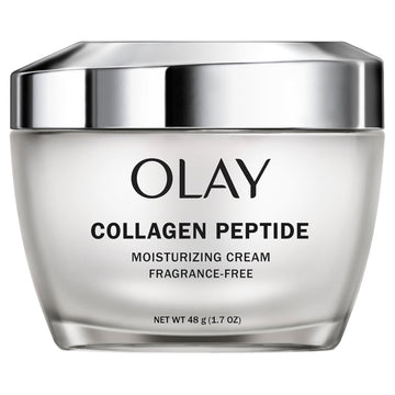 Olay Collagen Peptide Face Moisturizer, Firm - Plump - Hydrate, Fragrance Free Cream With Vitamin B3+, 1.7 Oz