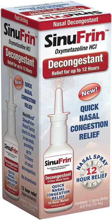 Neilmed Sinufrin Decongestant 0.5 Fluid Ounce (15 Ml) (Packaging May Vary)