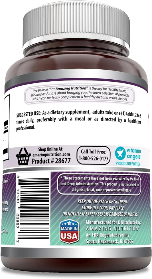 Amazing Formulas MSM 1000mg 200 Tablets Supplement | Non-GMO | Gluten