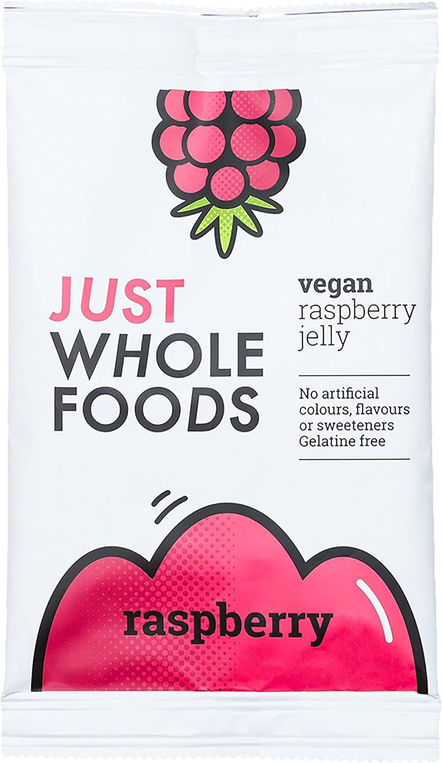 Just Wholefoods Raspberry Jelly Crystals 85G X 11 (Pack Of 11)