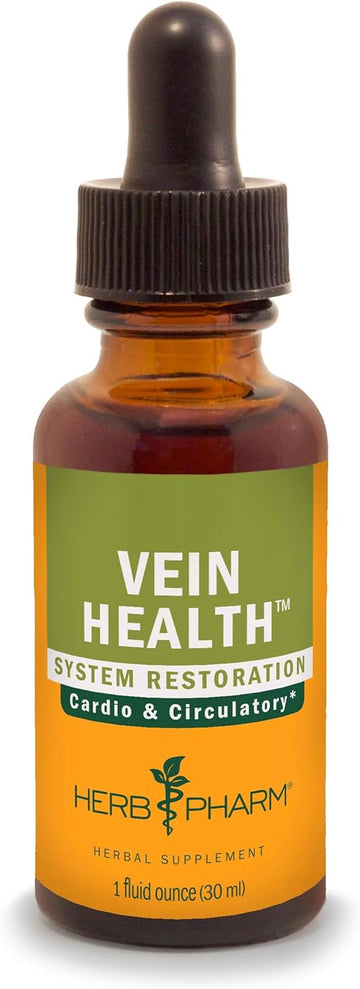 Herb Pharm Vein Health Liquid Herbal Formula for Cardiovascular and Circulatory System Support, 1 Fl Oz