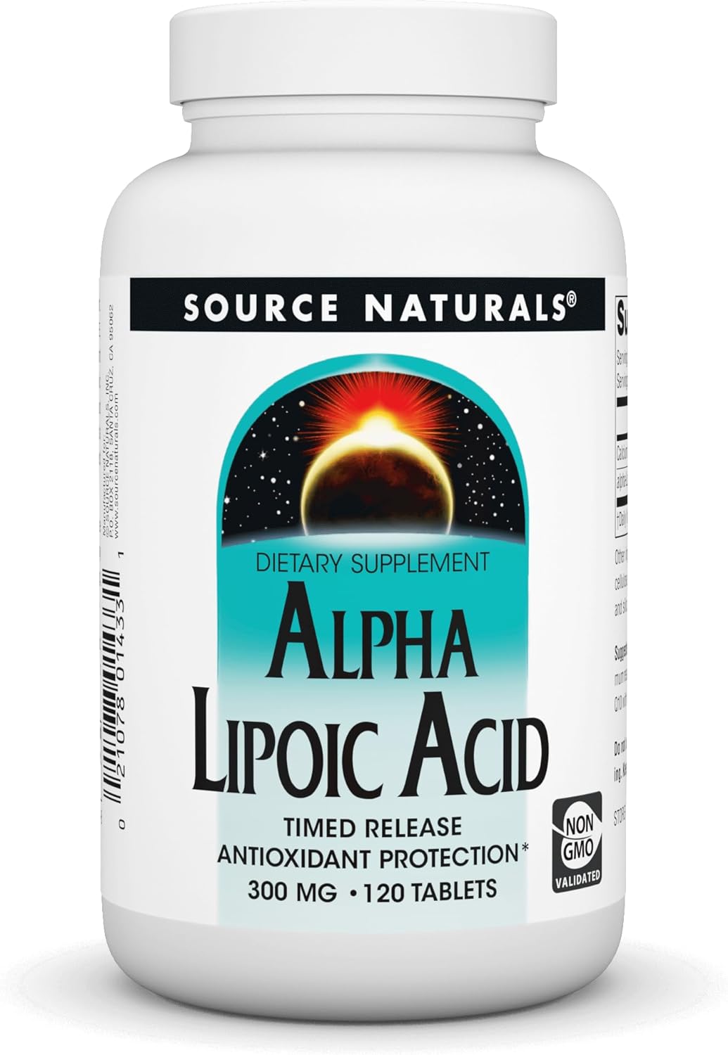 Source Naturals Alpha Lipoic Acid, Time Released Antioxidant Protection* - 120 Time Release Tablets