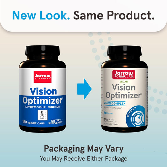 Jarrow Formulas® Vision Optimizer, Dietary Supplement, Vision Complex, Supports Visual Function, 90 Capsules, Up To A 30 Day Supply