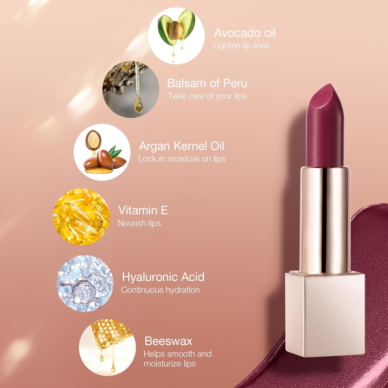Beauty Searcher Metallic Shine Lipstick 3D Makeup for Woman Velvet Matte Lipsticks Moisturizing No-Stick Cup Lip Makeup, Long Lasting Waterproof Shine Lipstick(Guilty Brown) : Amazon.co.uk: Beauty