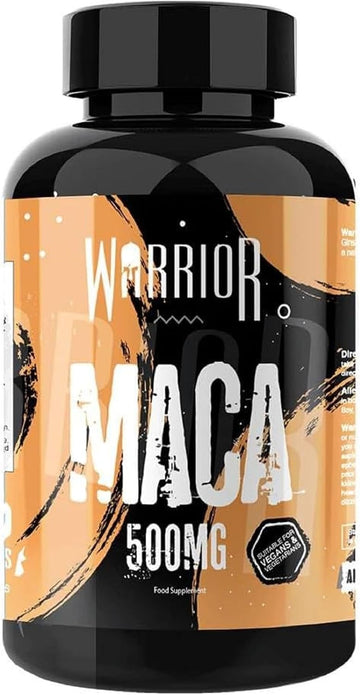 Warrior Maca - Natural Root Extract - Vitamin B2 - Libido Enhancer Supplement (60 Tablets)