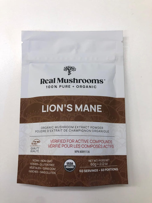 Lion’S Mane Powder - Organic Lions Mane Mushroom Extract With Immunomodulating Properties & Antioxidants - Vegan Mushroom Supplement, 60 Servings