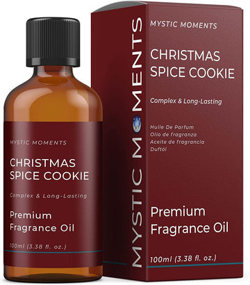 Mystic Moments | Christmas Spice Cookie Fragrance Oil - 100ml - Perfect for Soaps, Candles, Bath Bombs, Oil Burners, Diffusers and Skin & Hair Care Items
