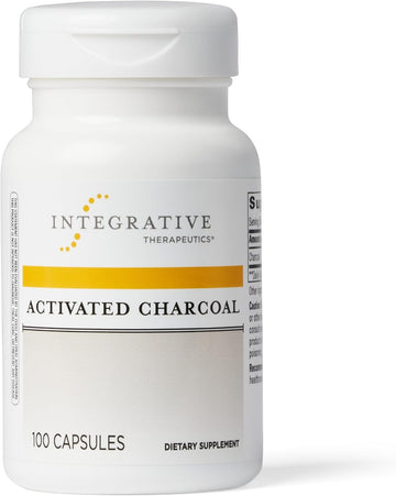 Integrative Therapeutics Activated Charcoal - Gluten Free - Dairy Free - 100 Capsules