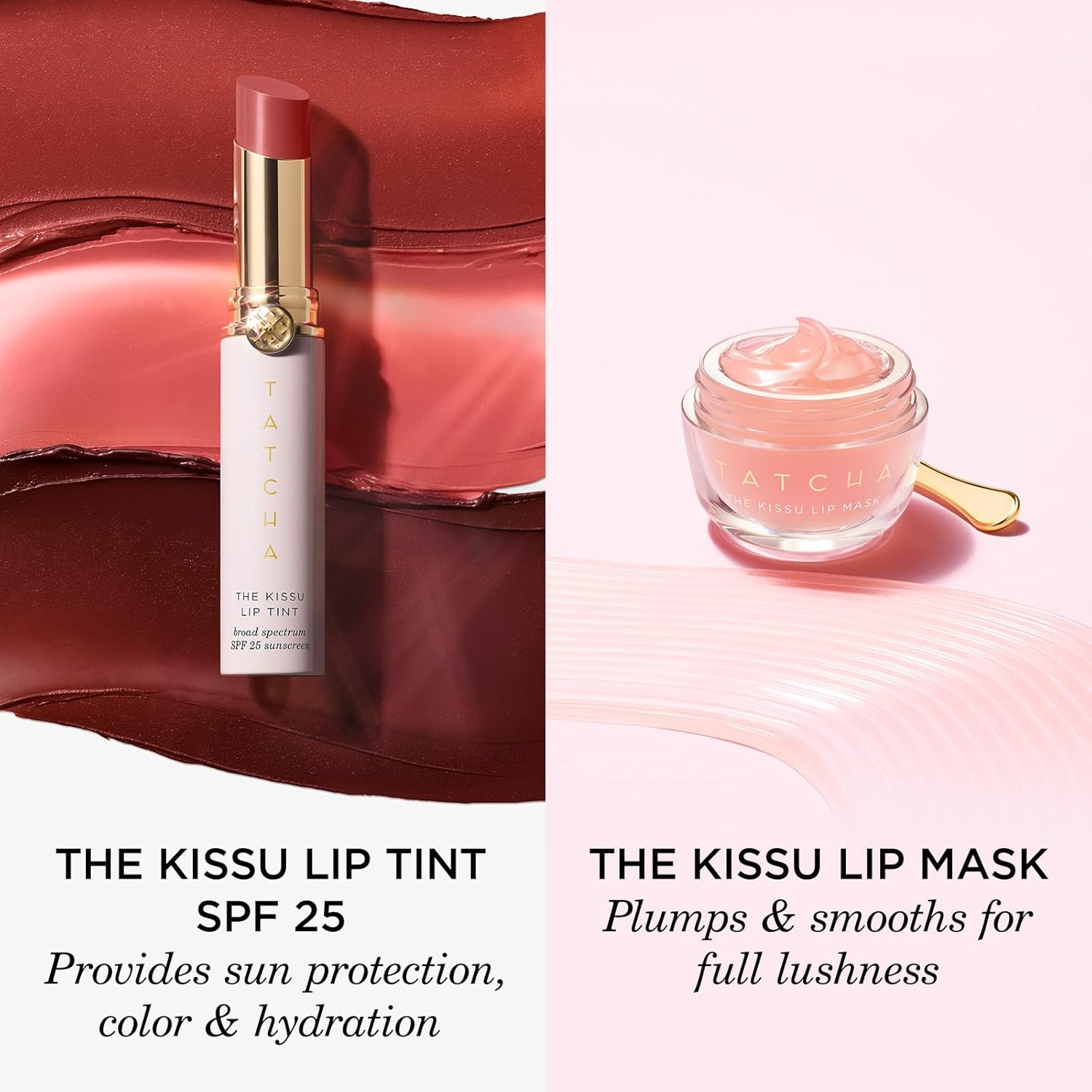 The Kissu Lip Tint SPF 25 - Camellia | Hydrating Tinted Lip Sunscreen. 0.14 oz : Beauty & Personal Care